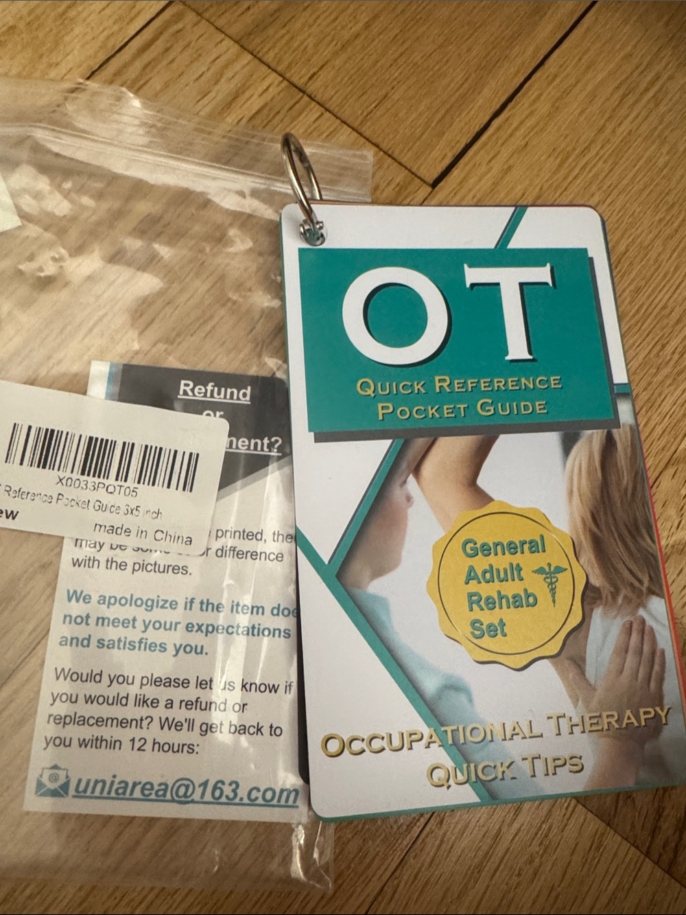 OT Quick Reference Pocket Guide - Teal Occupational Therapy Reference